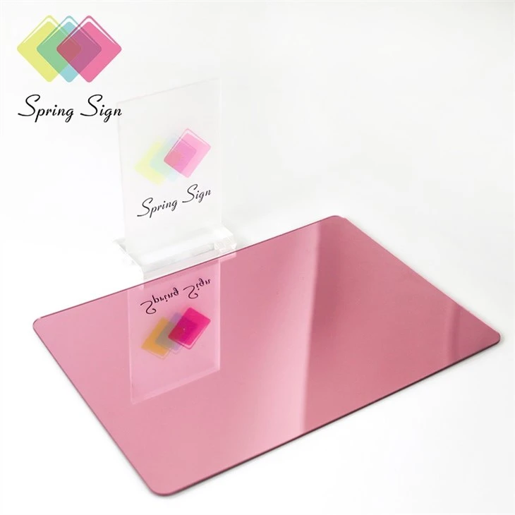 China Silver And Gold Mirror Acrylic Sheet